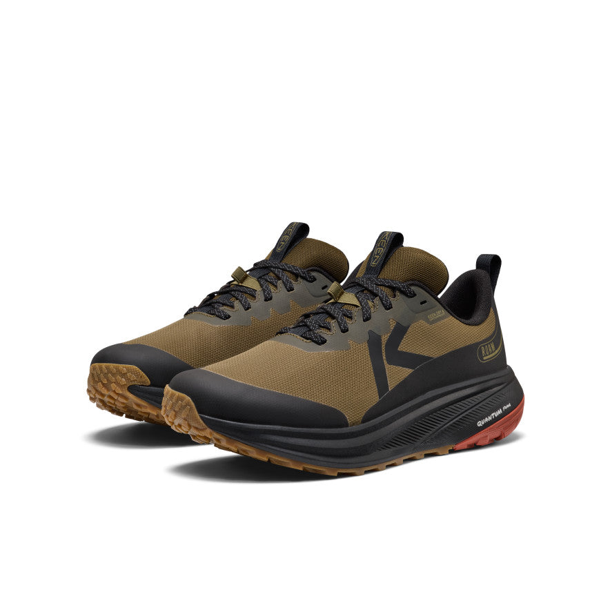 Men's Roam Waterproof Trail Running Shoe | Dark Olive/Burnt Brick - Image 2