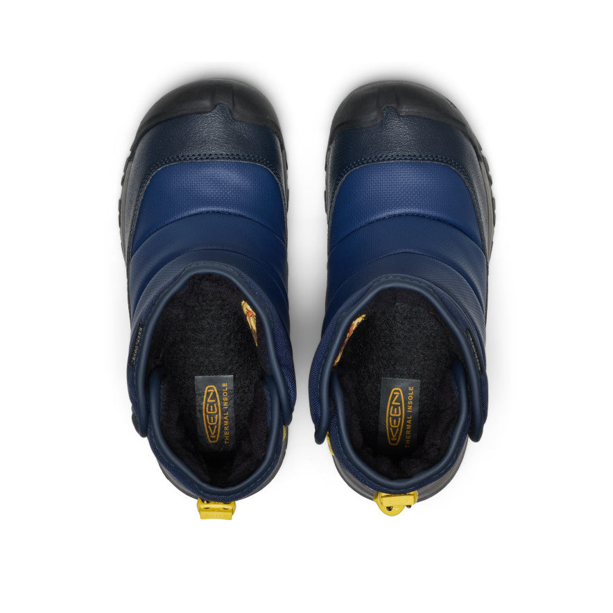 Big Kids' Puffrider Waterproof Winter Boot | Naval Academy/Mango Mint - Image 4