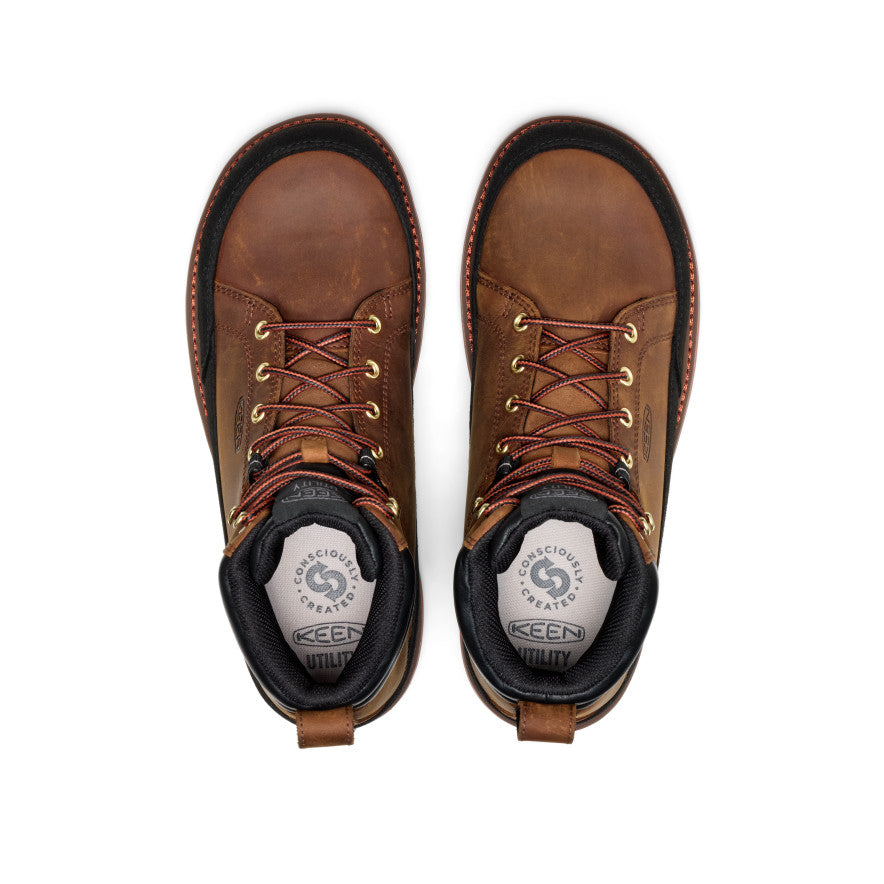 Men's Liberty Racer 6 Waterproof Work Boot (Carbon Toe) | Bison/Black - Image 4