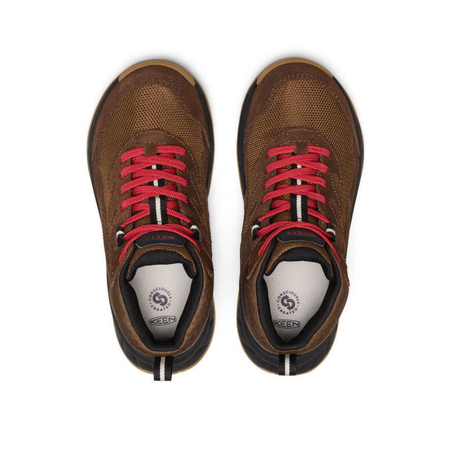 Big Kids' Hightrail Waterproof Hiking Boot | Dark Earth/Garnet - Image 4
