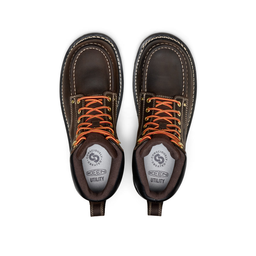 Men's Cincinnati 6 Waterproof 90° Heel Boot (Carbon Toe) | Coffee Bean/Black - Image 4