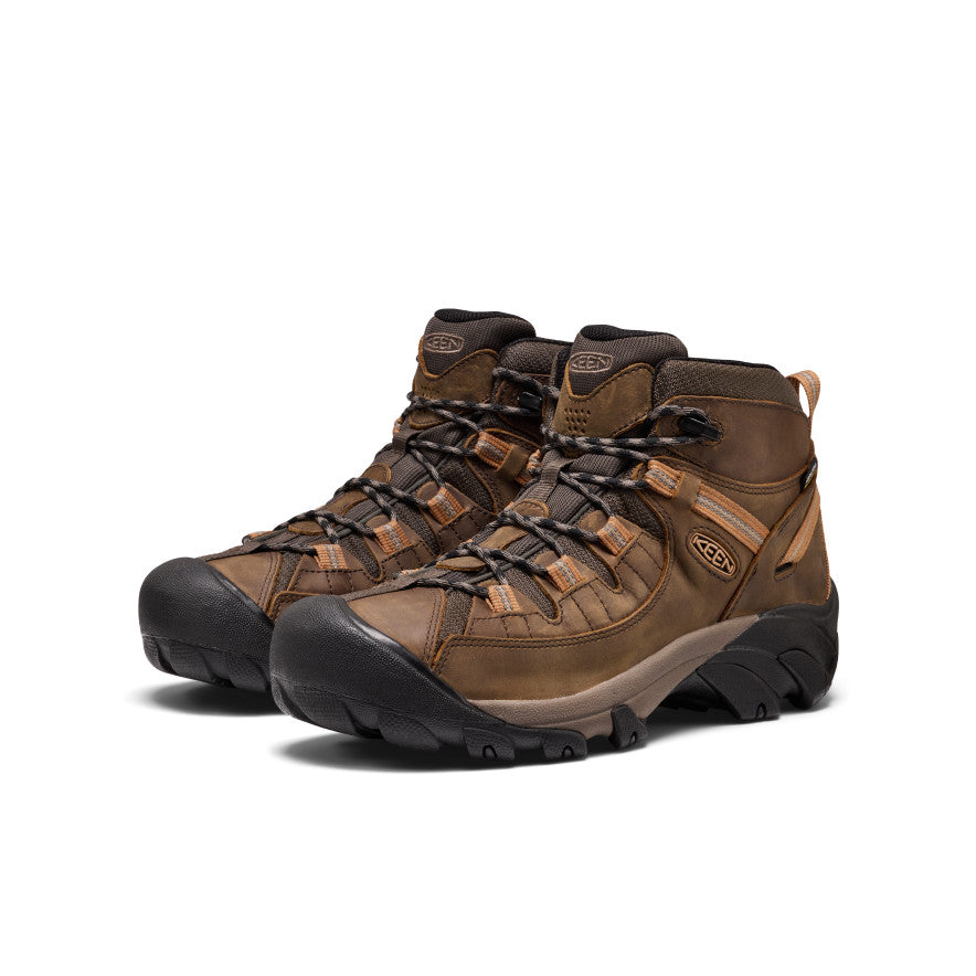 Men's Targhee II Mid Waterproof Hiking Boots | Black Olive/Chipmunk - Image 2