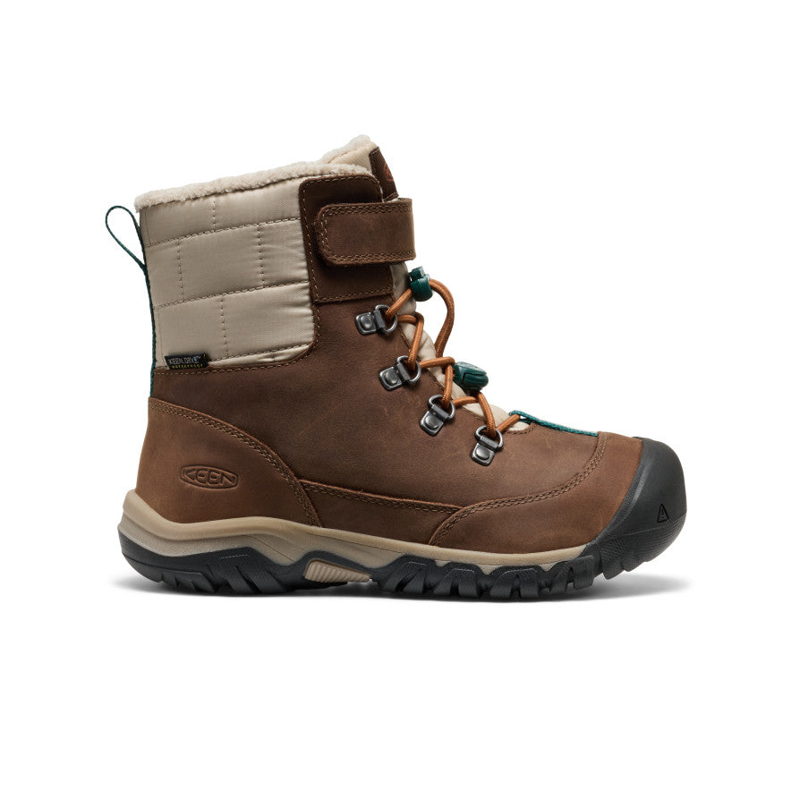 Big Kids' Kanibou Waterproof Winter Boot | Dark Earth/Roasted Pecan - Image 7