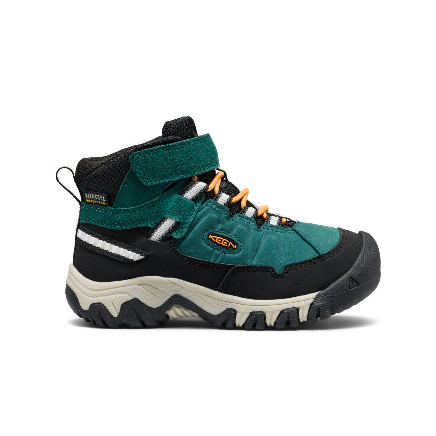 Little Kids' Targhee IV Waterproof Hiking Boot | Mediterranea/Flame Orange