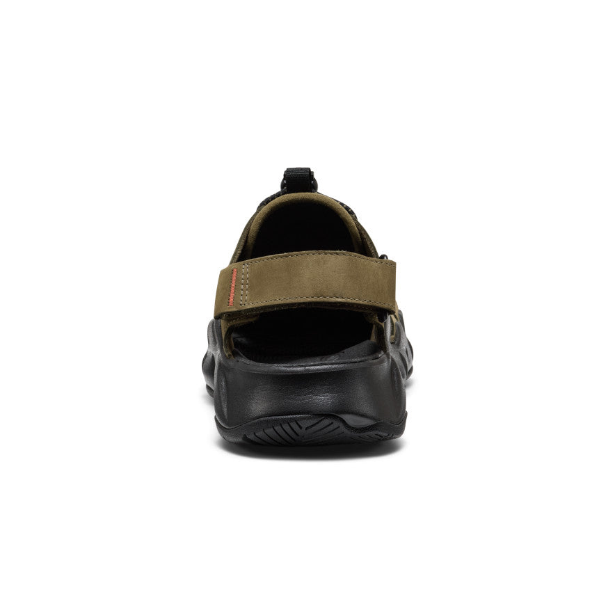 Men's Hyperport Fisherman Leather Sandal | Dark Olive/Black - Image 5