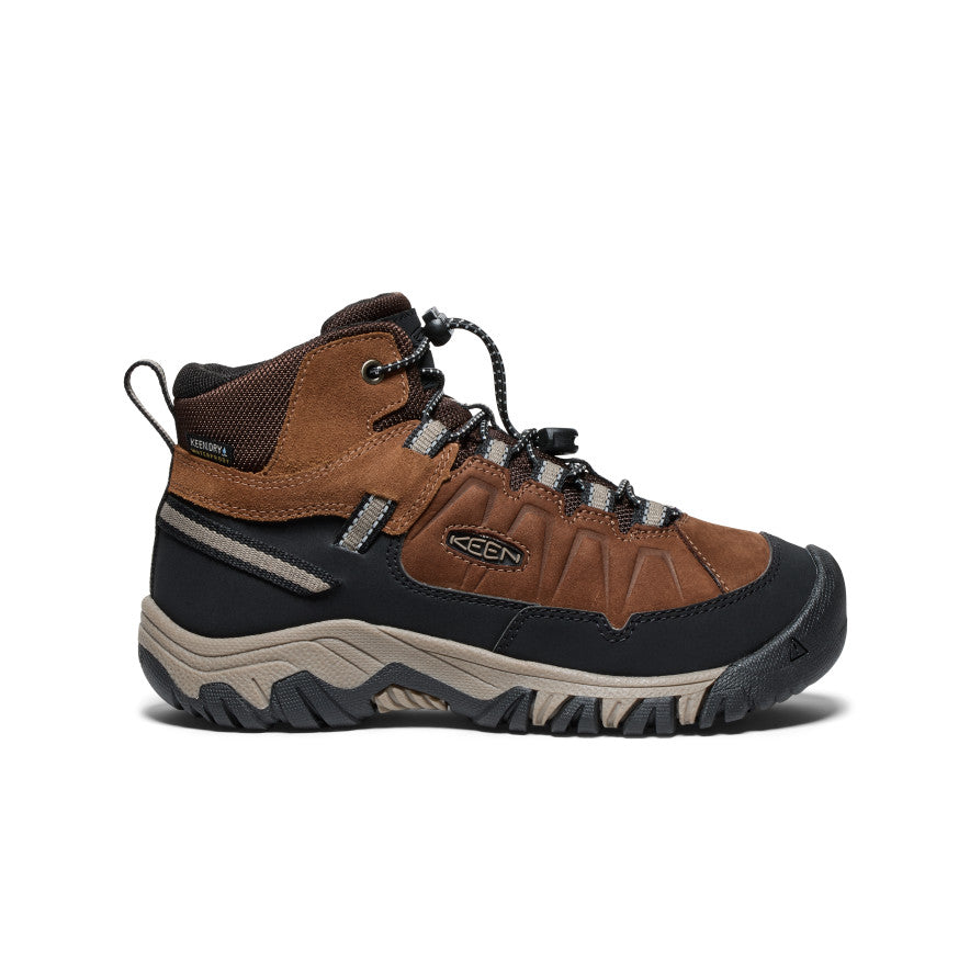 Big Kids' Targhee IV Waterproof Hiking Boot | Bison/Brindle - Image 10