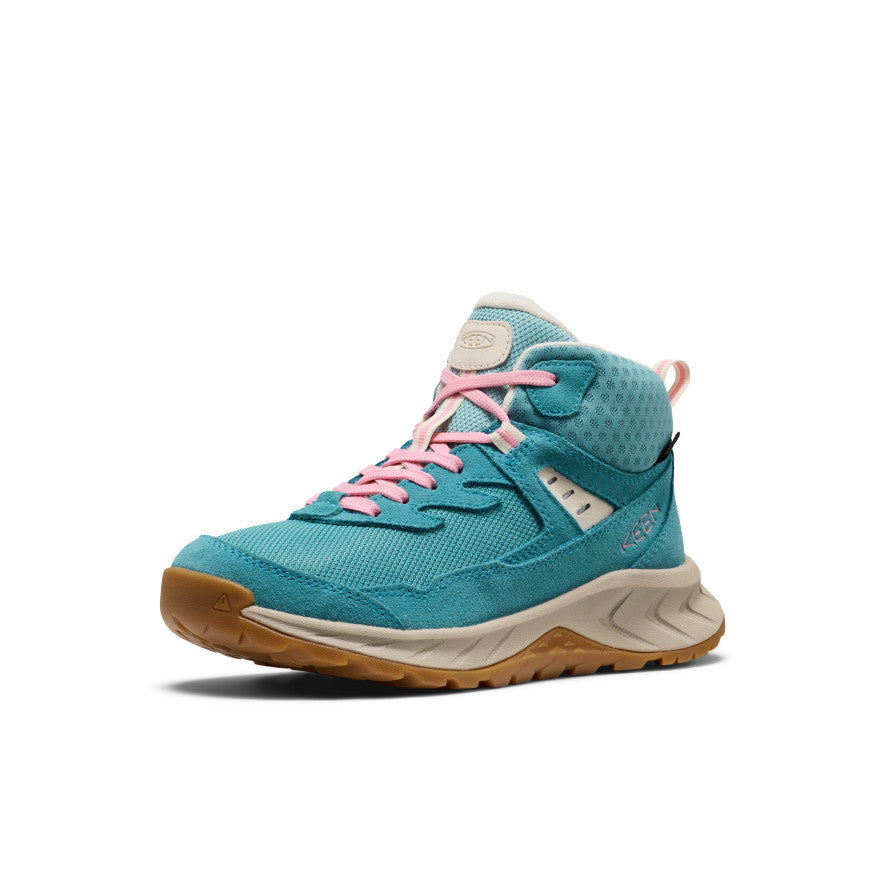 Big Kids' Hightrail Waterproof Hiking Boot | Brittany Blue/Cashmere Rose - Image 3