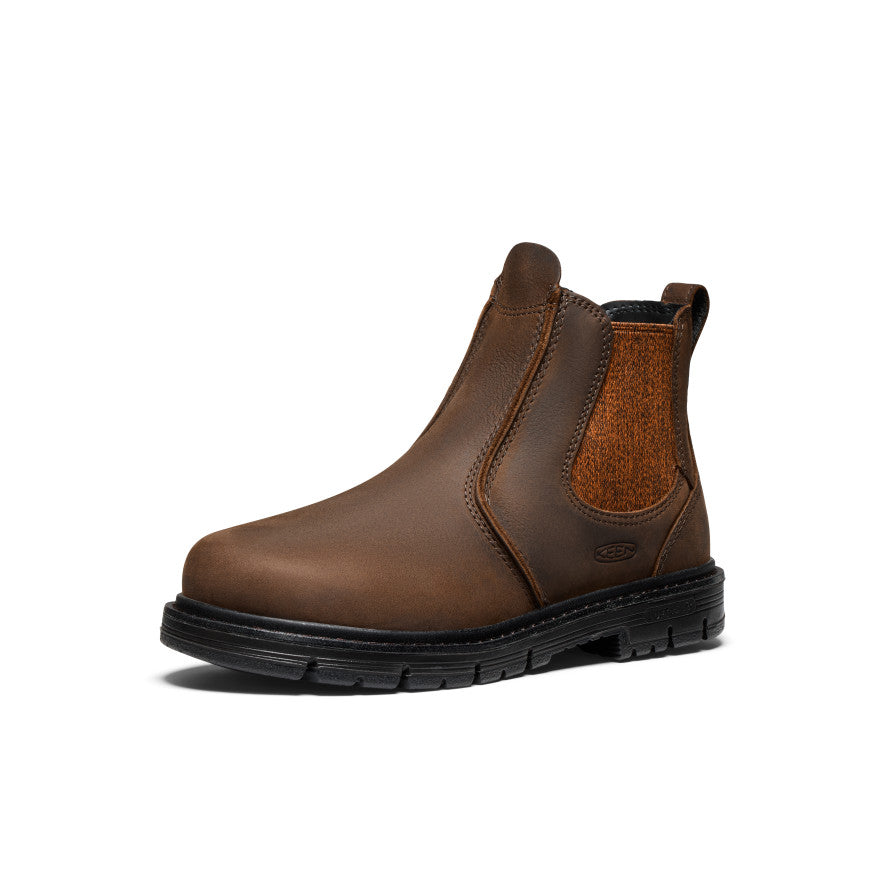 Women's San Jose Chelsea 90?? Heel Boot (Aluminum Toe) | Cascade Brown/Black - Image 3