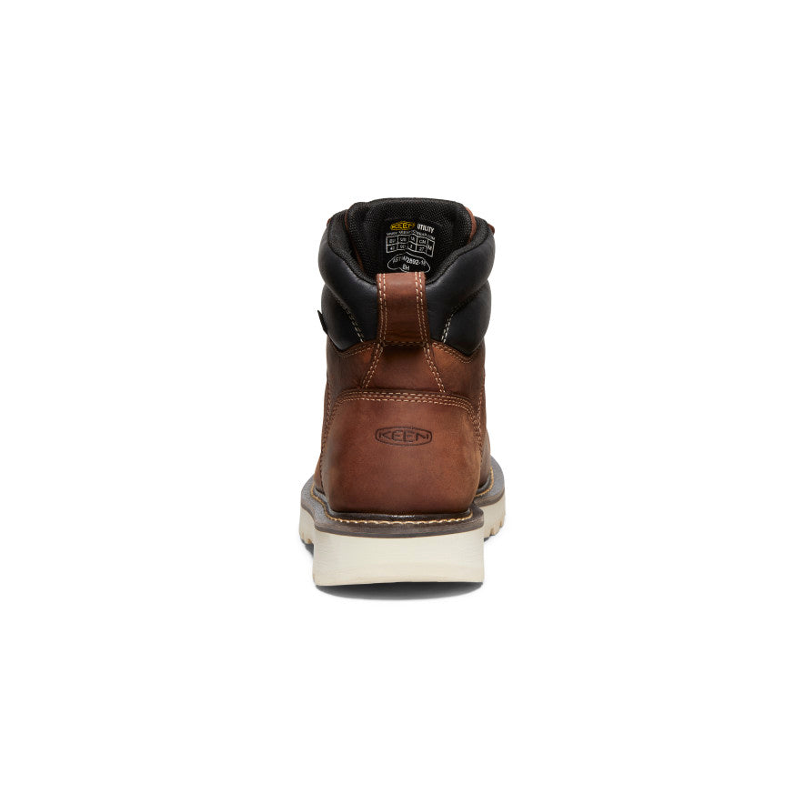 Men's Cincinnati 6 Waterproof 90° Heel Boot (Soft Toe) | Tuscan Red/Sandshell - Image 5
