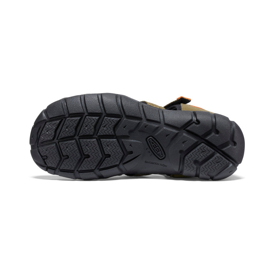 Big Kids' Seacamp II CNX | Dark Olive/Gold Flame - Image 6