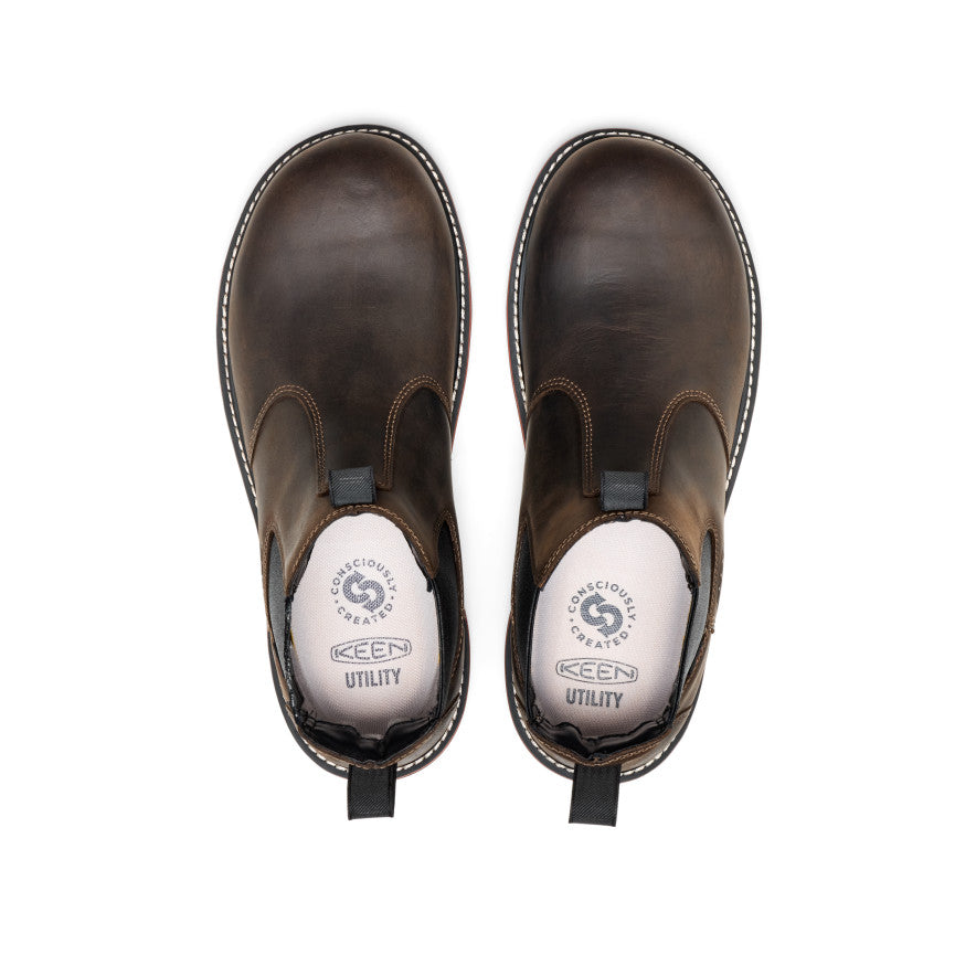 Men's Liberty Chelsea 90?? Heel Work Boot (Soft Toe) | Coffee Bean/Black - Image 4