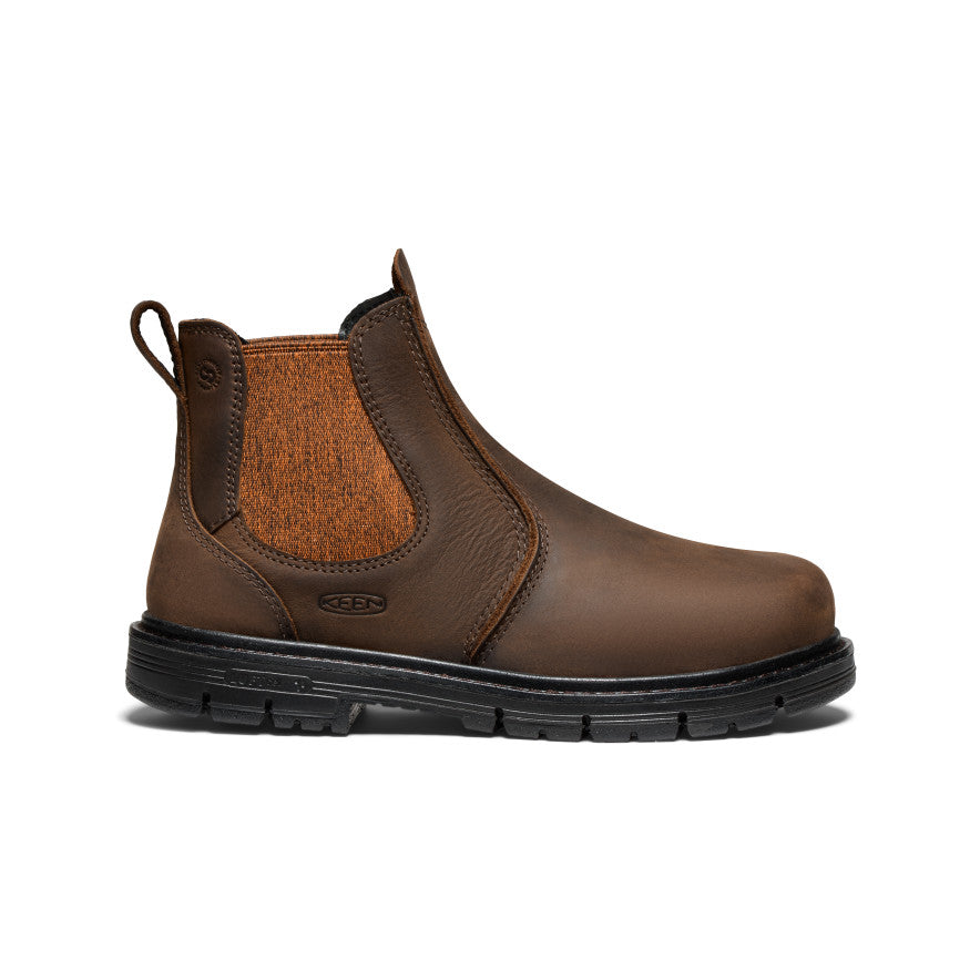 Women's San Jose Chelsea 90?? Heel Boot (Aluminum Toe) | Cascade Brown/Black