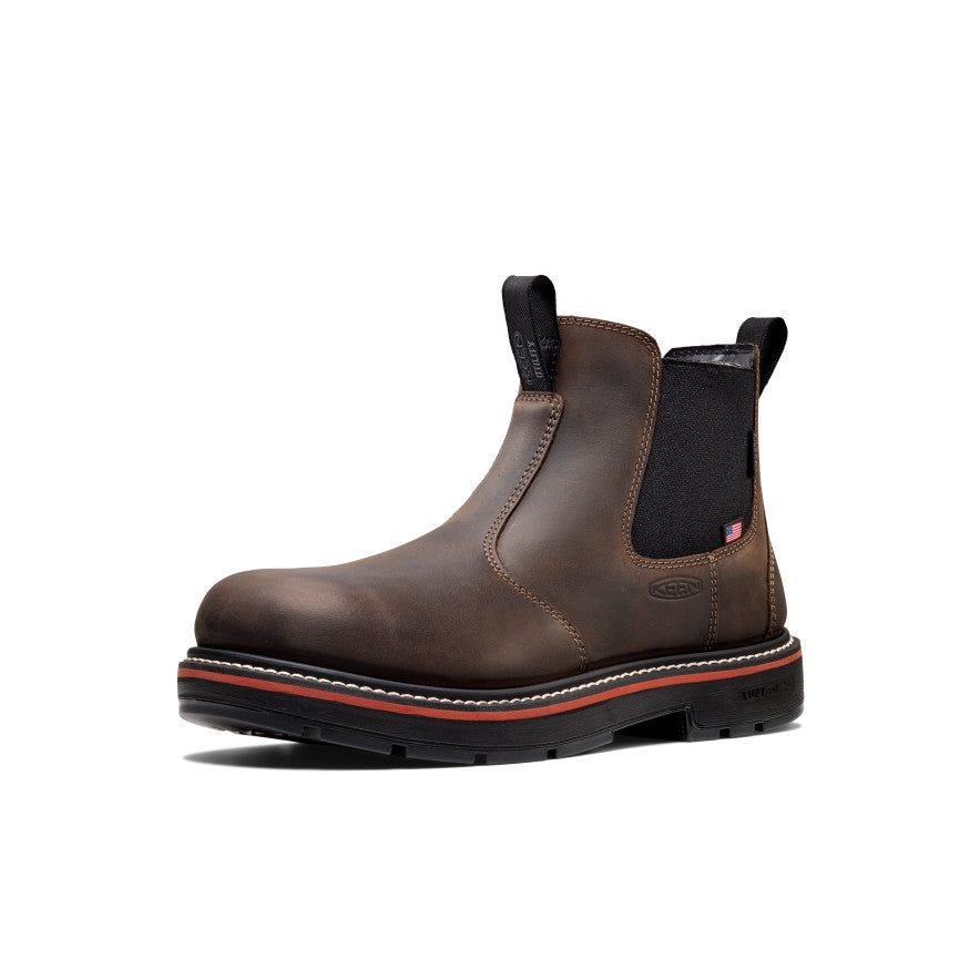 Men's Liberty Chelsea 90?? Heel Work Boot (Soft Toe) | Coffee Bean/Black - Image 3