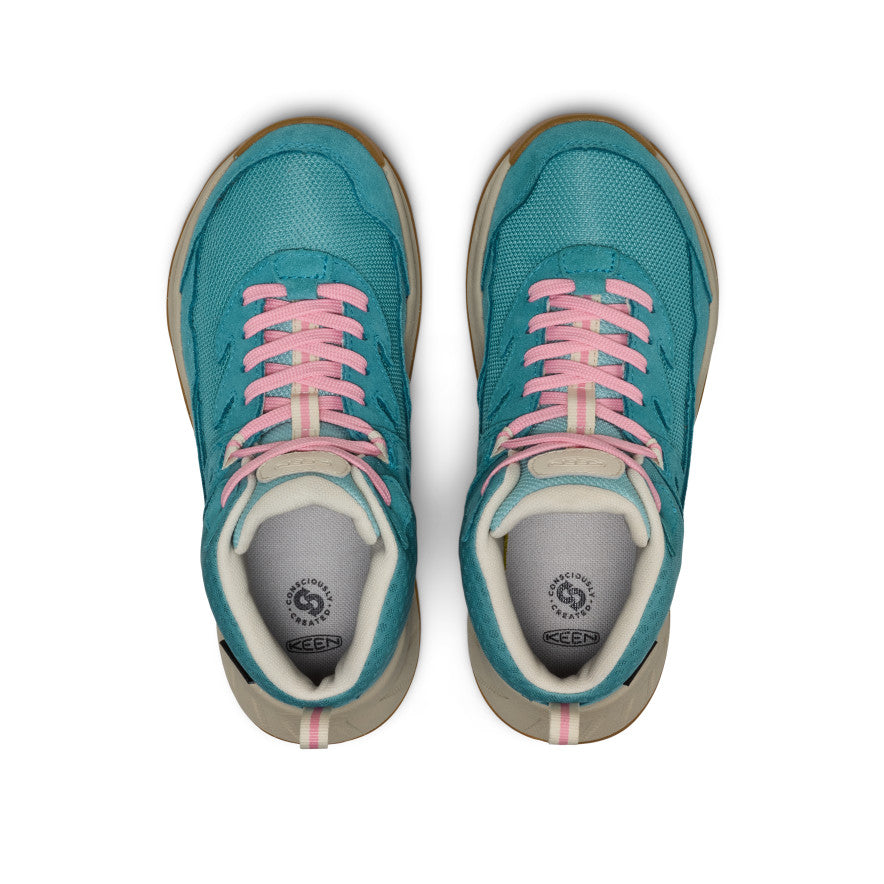 Big Kids' Hightrail Waterproof Hiking Boot | Brittany Blue/Cashmere Rose - Image 4