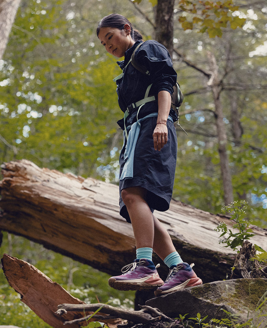 Women's Targhee Apex Waterproof Hiking Boot | Vintage Indigo/Lemon Grass - Image 9