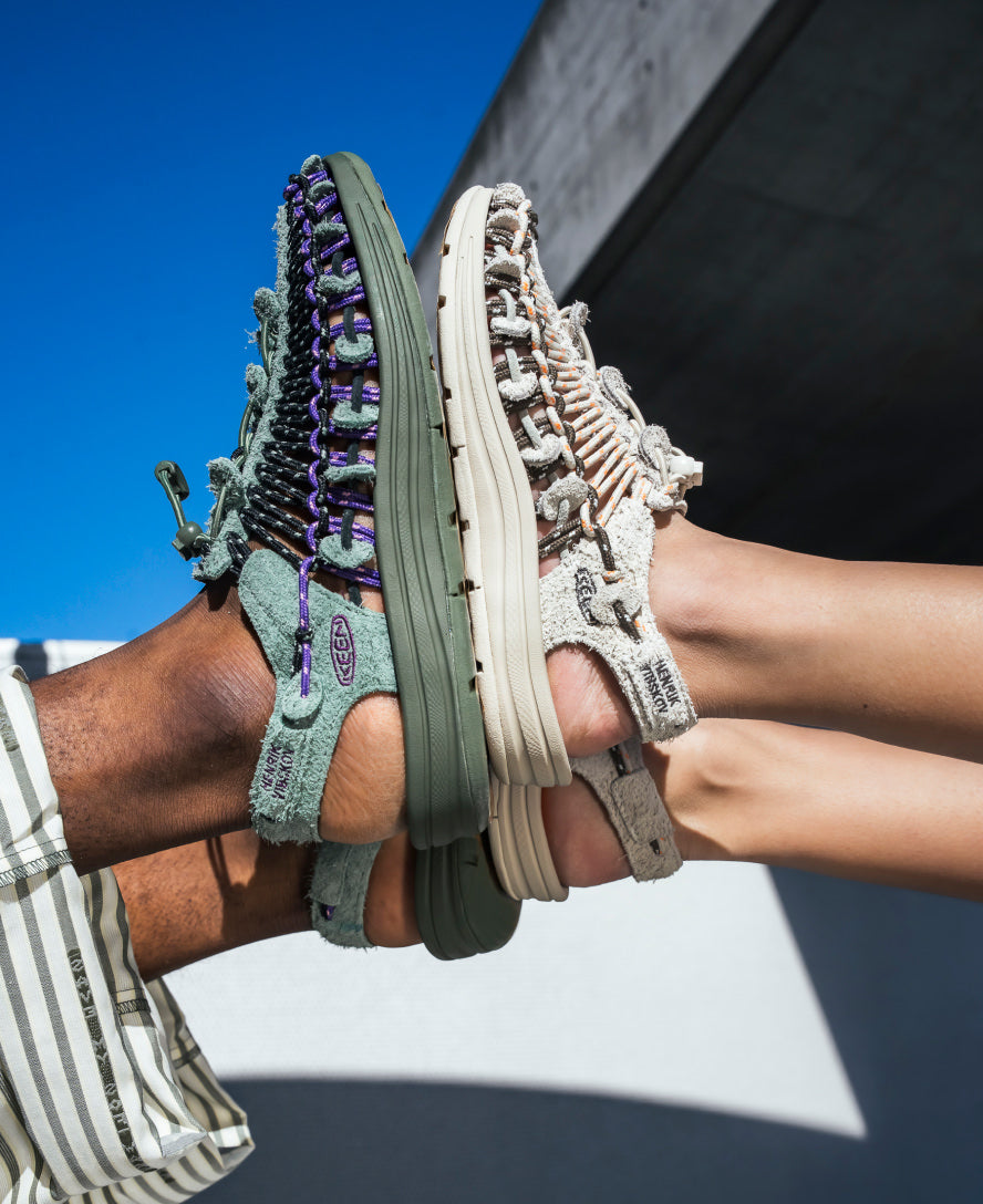 All Gender UNEEK Leather Henrik Vibskov Sneaker | Green Spring - Image 9