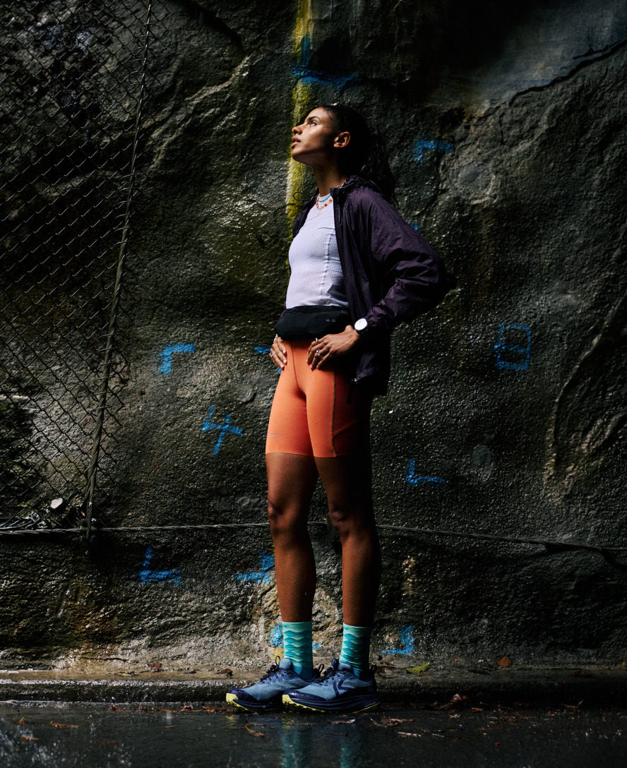 Women's Roam Waterproof Trail Running Shoe | Faded Denim/Lemon Grass - Image 9