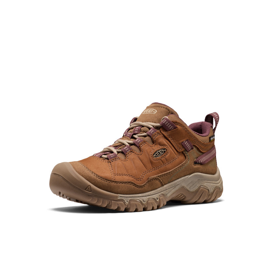 Women's Targhee IV Waterproof Hiking Shoe | Bison/Huckleberry - Image 3