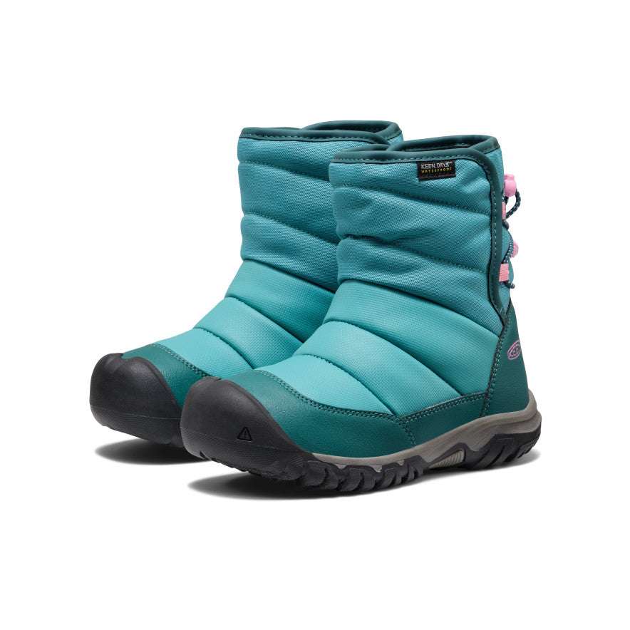 Big Kids' Puffrider Waterproof Winter Boot | Brittany Blue/Cashmere Rose - Image 2