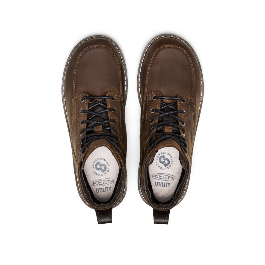 Men's San Jose 6 Waterproof Boot (Aluminum Toe) | Cascade Brown/Black - Image 3