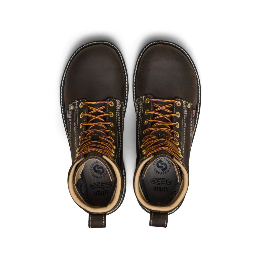 Men's Liberty 8 Waterproof 90° Heel Boot (Carbon Toe) | Coffee Bean/Black - Image 4