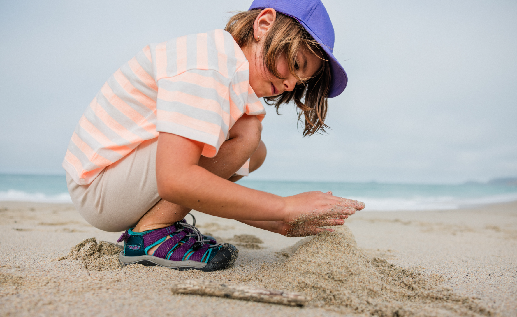 Little Kids' Newport Boundless Sandal | Legion Blue/Willowherb - Image 7