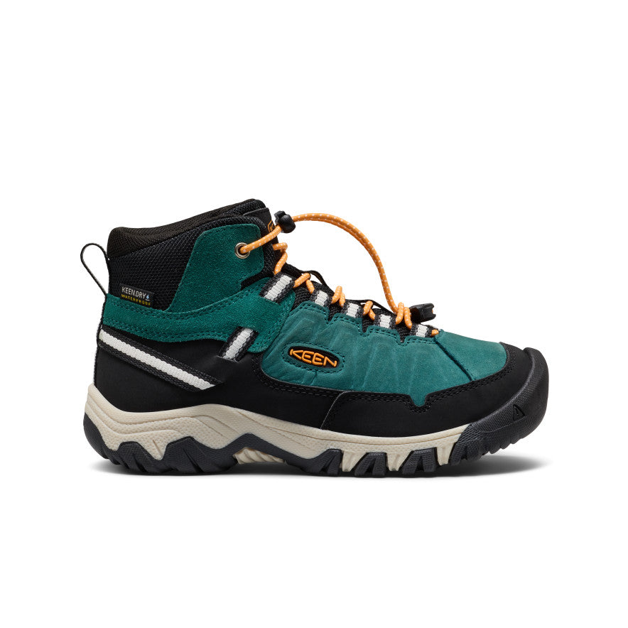 Big Kids' Targhee IV Waterproof Hiking Boot | Mediterranea/Flame Orange