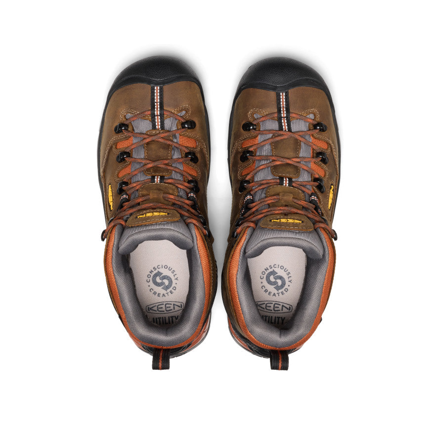 Men's Pittsburgh Energy 6 Waterproof Boot (Soft Toe) | Cascade Brown/Black - Image 4