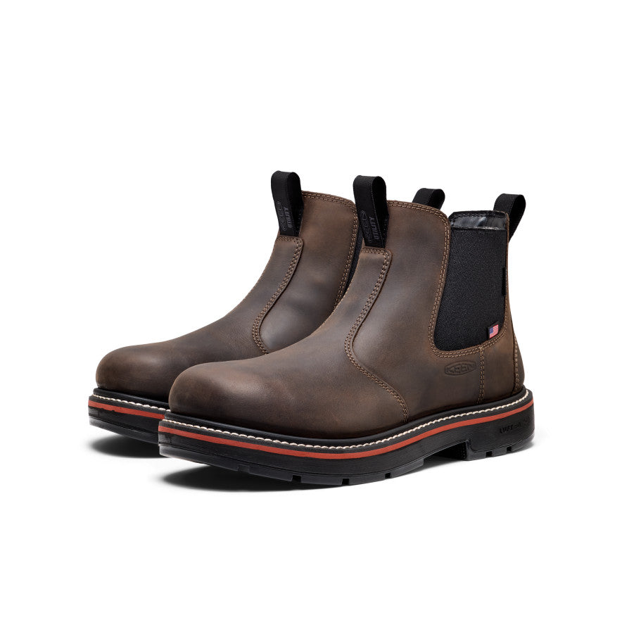 Men's Liberty Chelsea 90?? Heel Work Boot (Soft Toe) | Coffee Bean/Black - Image 2