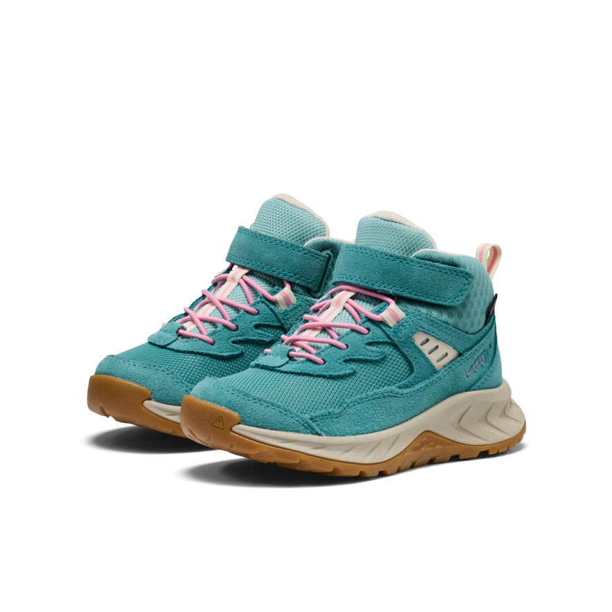Little Kids' Hightrail Waterproof Hiking Boot | Brittany Blue/Cashmere Rose - Image 2